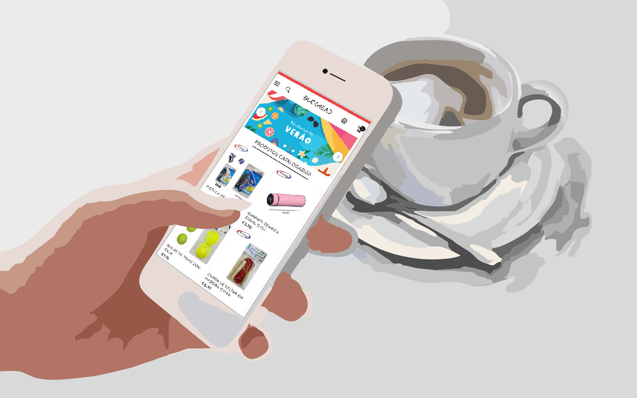 Faz seu pedido com smartphone